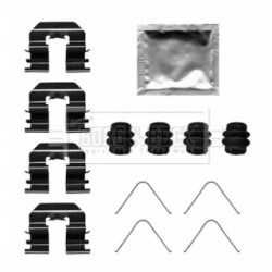 Brake Disc Pad Accessory Kit BORG & BECK BBK1673 for HYUNDAI i20