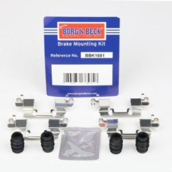 Brake Disc Pad Accessory Kit BORG & BECK BBK1681 for NISSAN LEAF