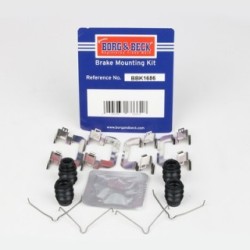 Brake Disc Pad Accessory Kit BORG & BECK BBK1686 for HYUNDAI