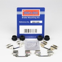 Brake Disc Pad Accessory Kit BORG & BECK BBK1688 for FORD &more..