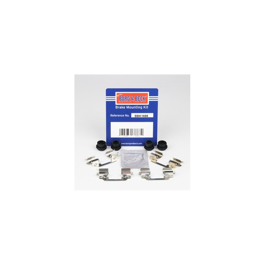 Brake Disc Pad Accessory Kit BORG & BECK BBK1688 for FORD &more..