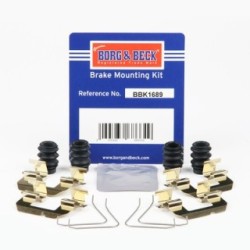 Brake Disc Pad Accessory Kit BORG & BECK BBK1689 for KIA