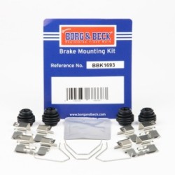 Brake Disc Pad Accessory Kit BORG & BECK BBK1693 for HYUNDAI