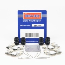 Brake Disc Pad Accessory Kit BORG & BECK BBK1696 for KIA RIO