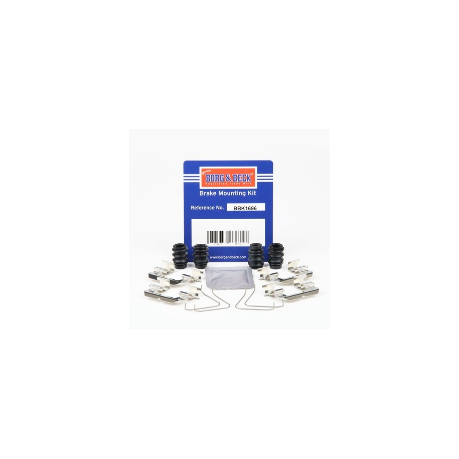 Brake Disc Pad Accessory Kit BORG & BECK BBK1696 for KIA RIO