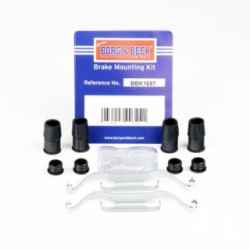 Brake Disc Pad Accessory Kit BORG & BECK BBK1697 for CITROEN