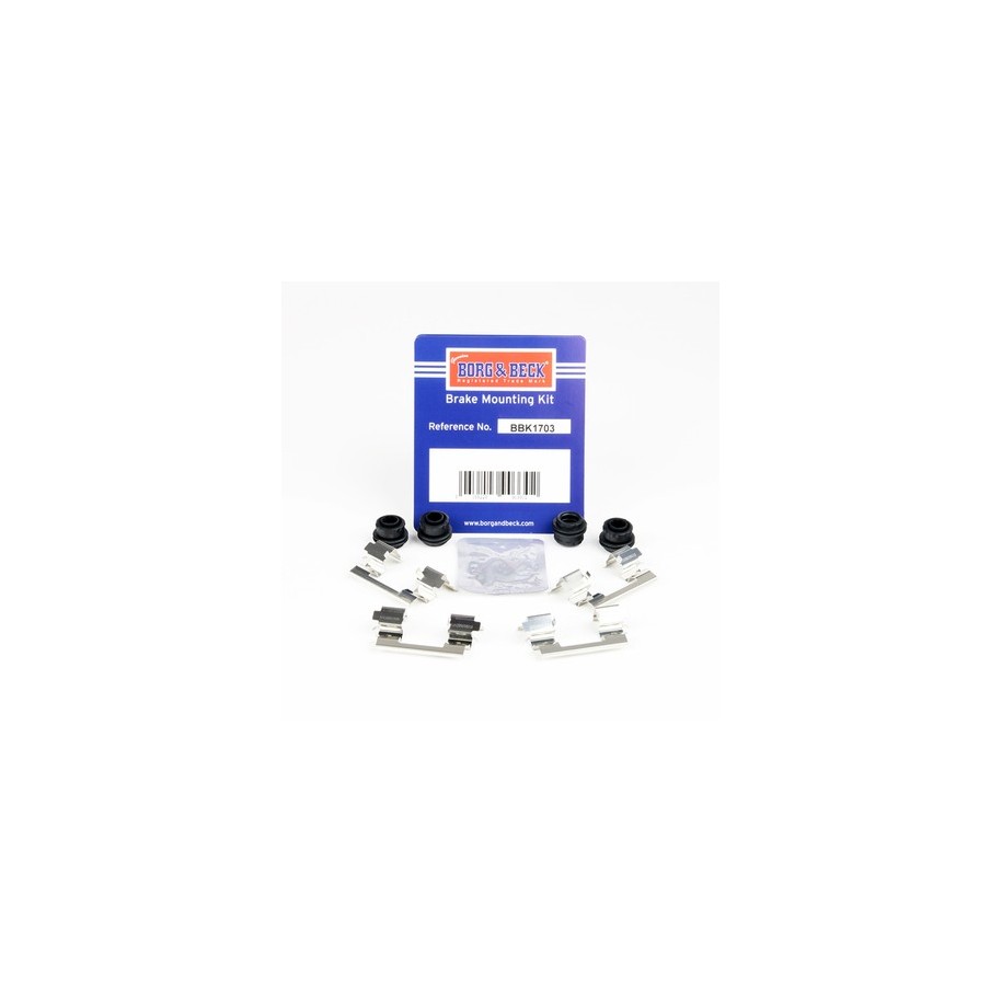 Brake Disc Pad Accessory Kit BORG & BECK BBK1703 for VAUXHALL