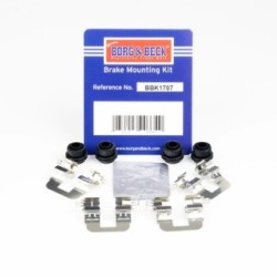 Brake Disc Pad Accessory Kit BORG & BECK BBK1707 for HONDA HR-V