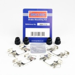 Brake Disc Pad Accessory Kit BORG & BECK BBK1712 for VAUXHALL