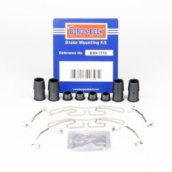 Brake Disc Pad Accessory Kit BORG & BECK BBK1716 for AUDI