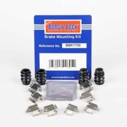 Brake Disc Pad Accessory Kit BORG & BECK BBK1720 for TESLA MODEL 3