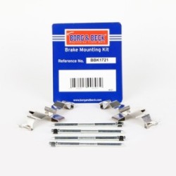 Brake Disc Pad Accessory Kit BORG & BECK BBK1721 for TESLA
