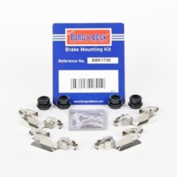 Brake Disc Pad Accessory Kit BORG & BECK BBK1726 for AUDI