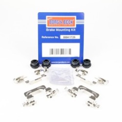 Brake Disc Pad Accessory Kit BORG & BECK BBK1729 for AUDI