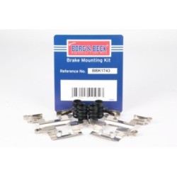 Brake Disc Pad Accessory Kit BORG & BECK BBK1743 for SUZUKI IGNIS