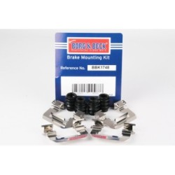 Brake Disc Pad Accessory Kit BORG & BECK BBK1748 for TESLA