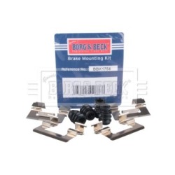 Brake Disc Pad Accessory Kit BORG & BECK BBK1754 for VOLVO XC40