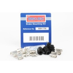 Brake Disc Pad Accessory Kit BORG & BECK BBK1758 for TESLA