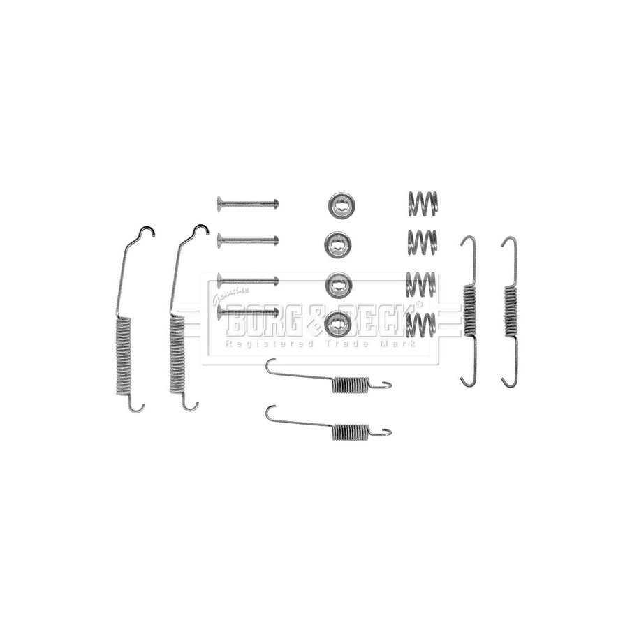 Brake Shoe Accessory Kit BORG & BECK BBK6010 for CITROEN