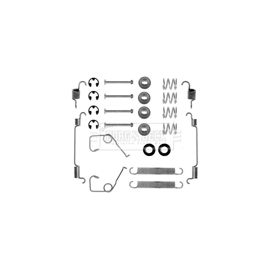 Brake Shoe Accessory Kit BORG & BECK BBK6038 for FORD TRANSIT