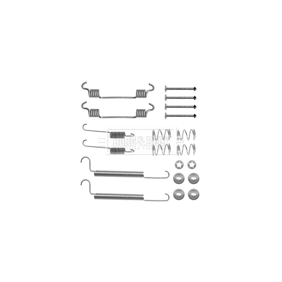 Brake Shoe Accessory Kit BORG & BECK BBK6133 for VAUXHALL