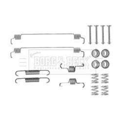 Brake Shoe Accessory Kit BORG & BECK BBK6159 for NISSAN MICRA