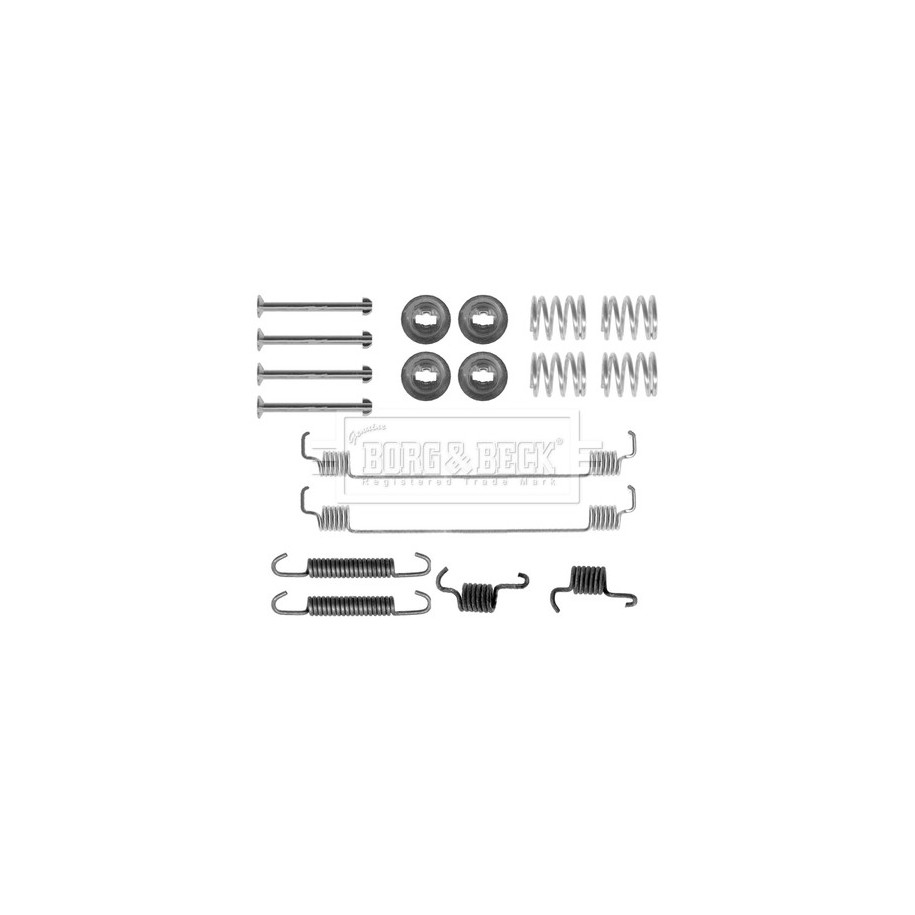 Brake Shoe Accessory Kit BORG & BECK BBK6171 for RENAULT KANGOO