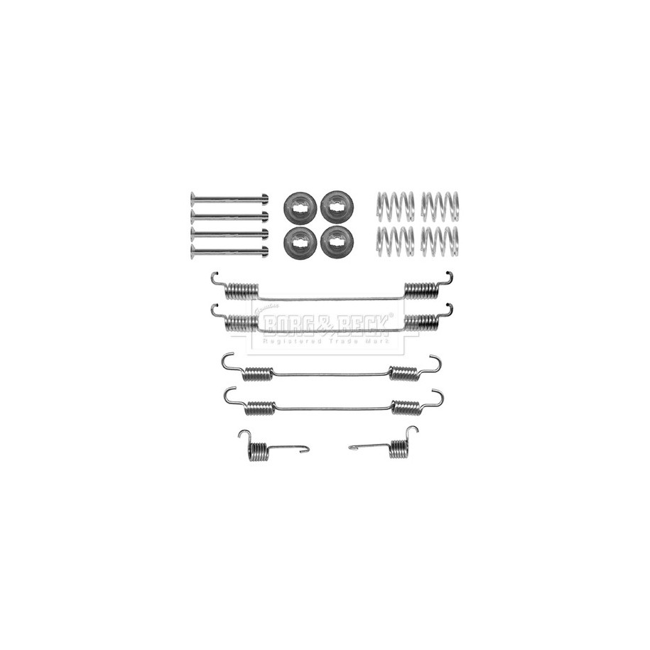 Brake Shoe Accessory Kit BORG & BECK BBK6238 for RENAULT