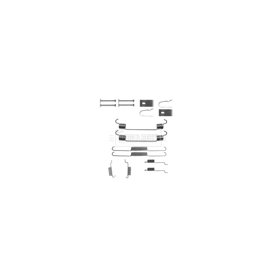 Brake Shoe Accessory Kit BORG & BECK BBK6243 for MAZDA 323