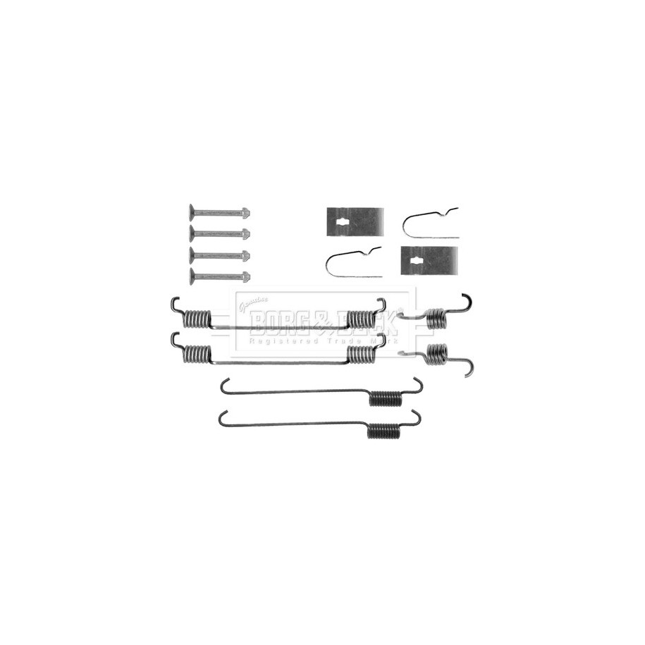 Brake Shoe Accessory Kit BORG & BECK BBK6303 for NISSAN