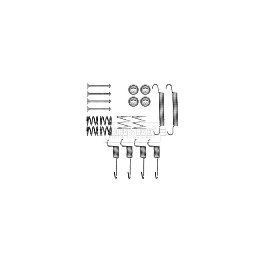 Brake Shoe Accessory Kit BORG & BECK BBK6304 for HYUNDAI