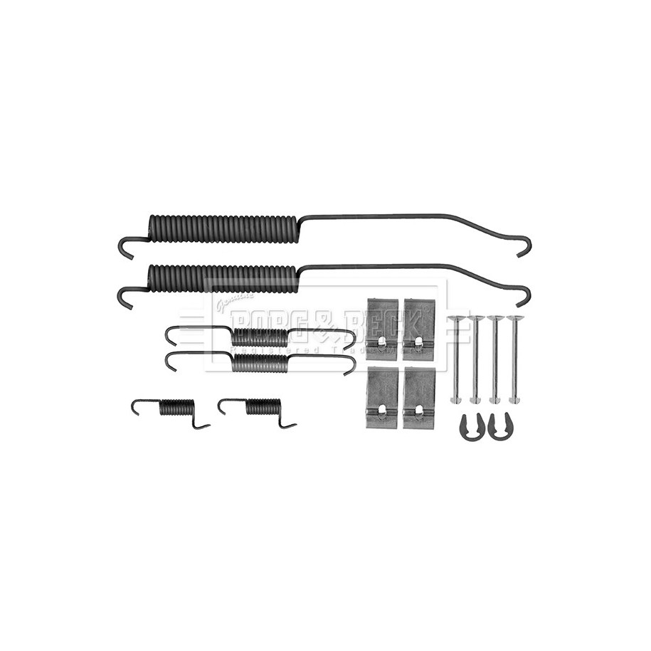 Brake Shoe Accessory Kit BORG & BECK BBK6338 for NISSAN NAVARA