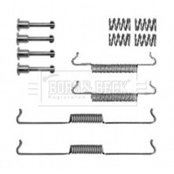 Brake Shoe Accessory Kit BORG & BECK BBK6343 for PORSCHE