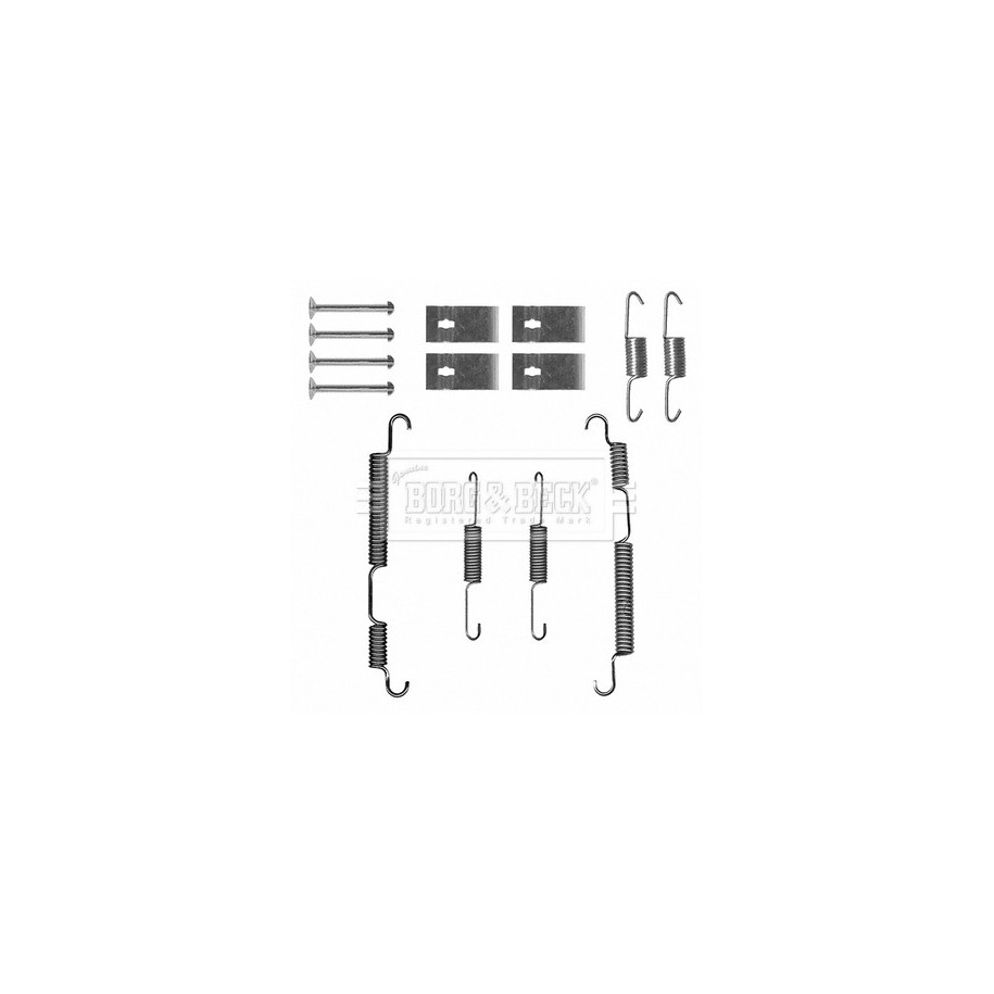 Brake Shoe Accessory Kit BORG & BECK BBK6350 for KIA PICANTO