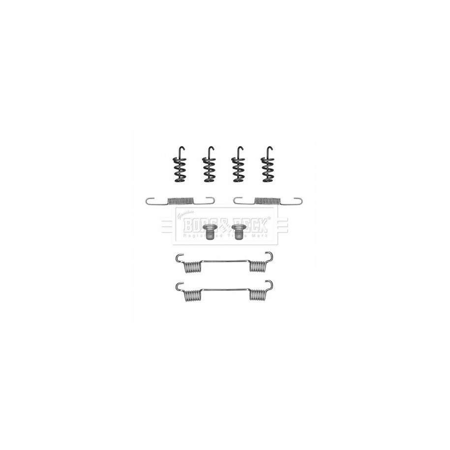 Brake Shoe Accessory Kit BORG & BECK BBK6352 for MERCEDES S-CLASS