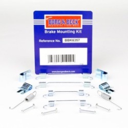 Brake Shoe Accessory Kit BORG & BECK BBK6357 for NISSAN MICRA