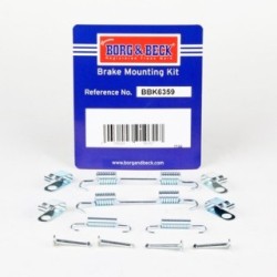 Brake Shoe Accessory Kit BORG & BECK BBK6359 for HYUNDAI
