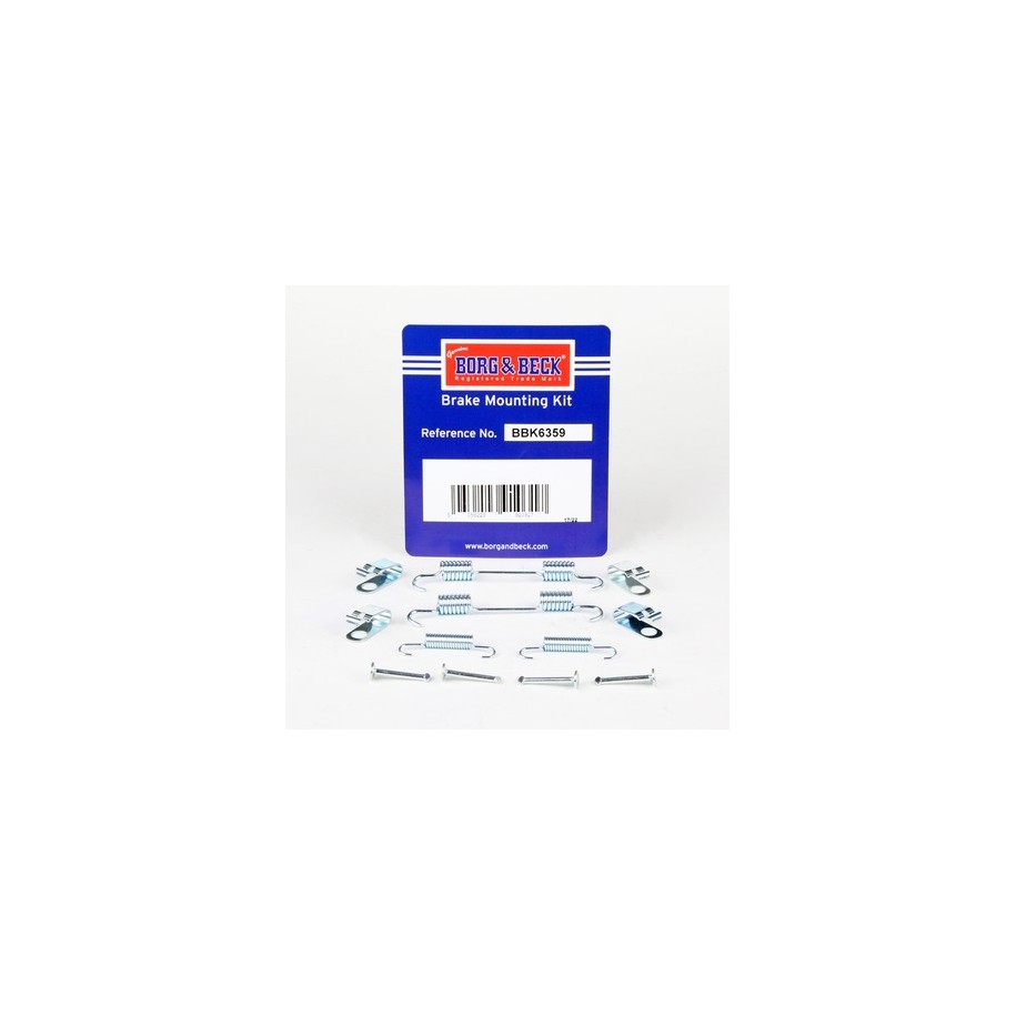 Brake Shoe Accessory Kit BORG & BECK BBK6359 for HYUNDAI
