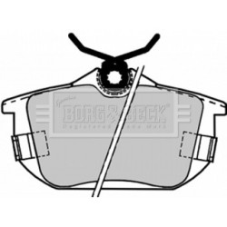 Brake Pad Set BORG & BECK BBP1488 for MITSUBISHI