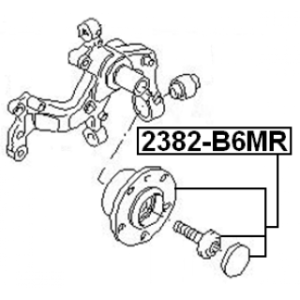 Wheel Hub - FEBEST 2382B6MR