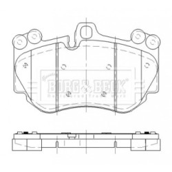 Brake Pad Set BORG & BECK BBP2476 for LAMBORGHINI