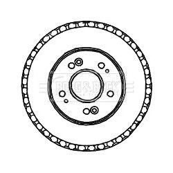 Brake Drum BORG & BECK BBR7204 for KIA CARNIVAL OE 0K55226251