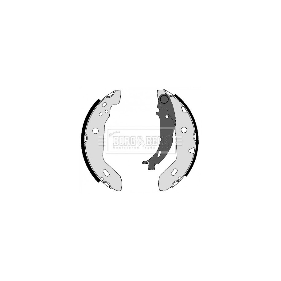 Brake Shoe Set BORG & BECK BBS6279 for MERCEDES A-CLASS OE 1684200220