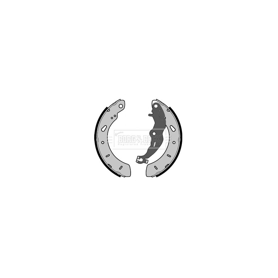 Brake Shoe Set BORG & BECK BBS6460 for FORD OE 1696629