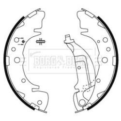 Brake Shoe Set BORG & BECK BBS6483 for HYUNDAI SANTA OE 58305-26A10