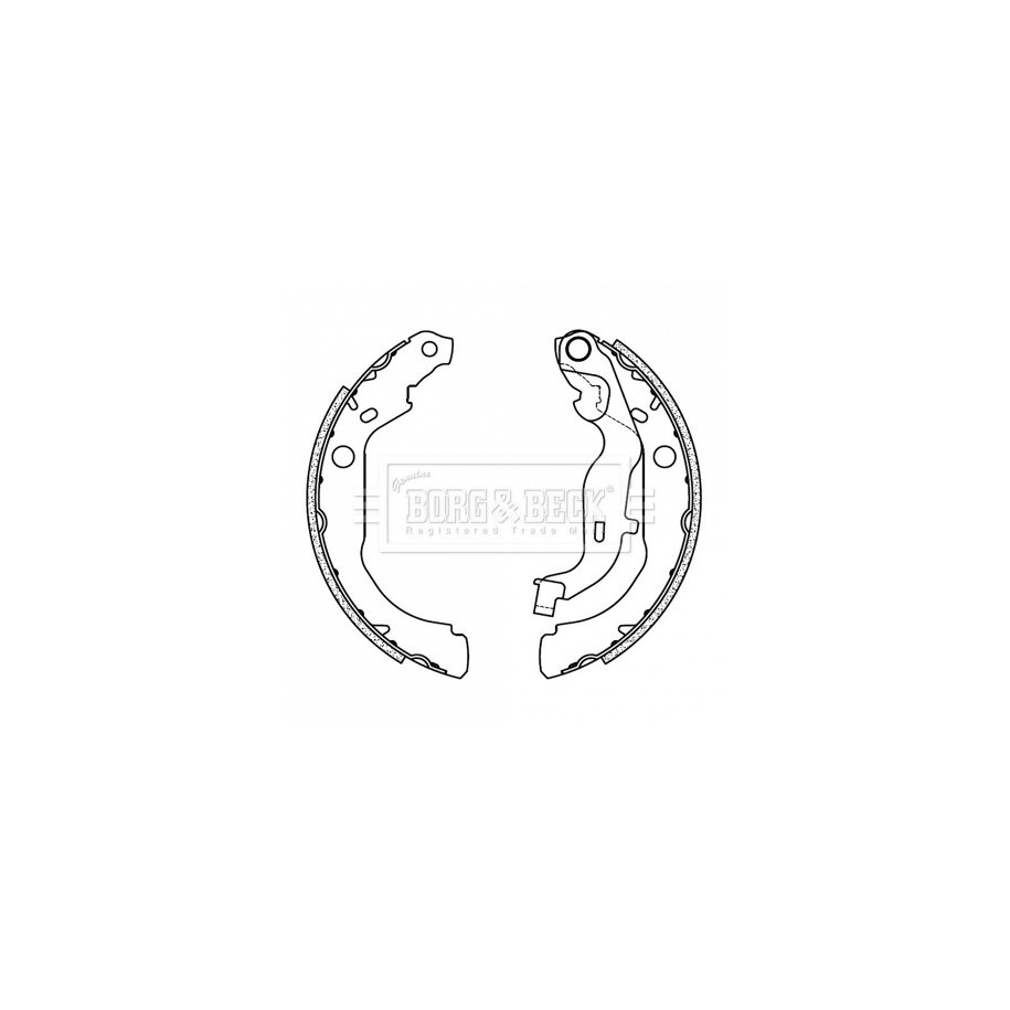 Brake Shoe Set BORG & BECK BBS6507 for DACIA DUSTER OE 440605238R