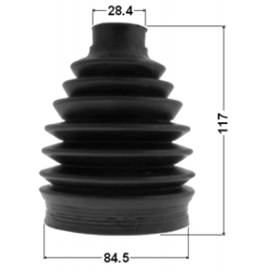 Bellow Kit Drive Shaft - FEBEST 2417PDUSTAWD