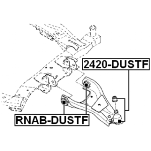 Ball Joint - FEBEST 2420DUSTF
