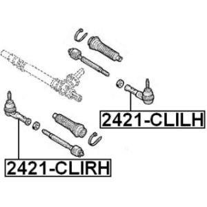 Tie Rod End - FEBEST 2421CLIRH