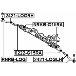 Tie Rod End - FEBEST 2421LOGLH